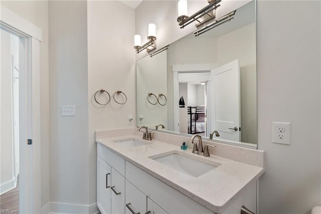 bathroom with vanity