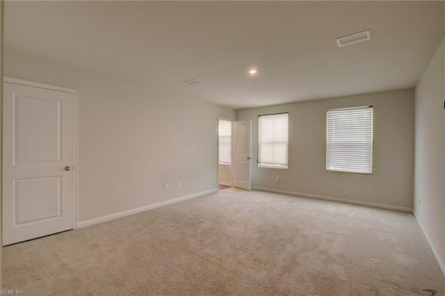 view of carpeted empty room