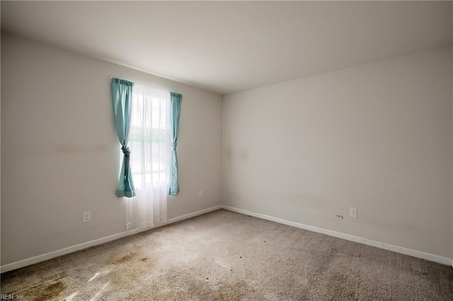 spare room with carpet floors