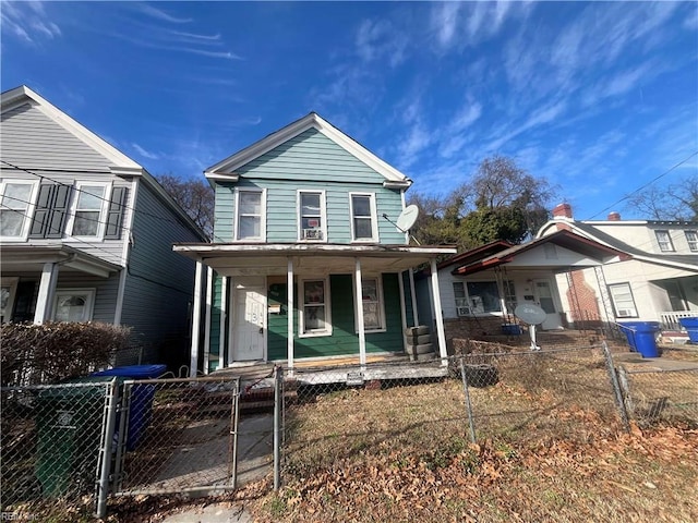 view of property featuring a porch