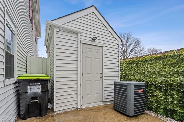 3613 Wetherington Dr Unit 103, Virginia Beach, VA 23453 - view of outbuilding featuring central AC unit