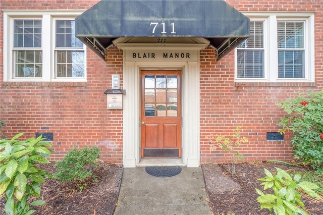 view of property entrance