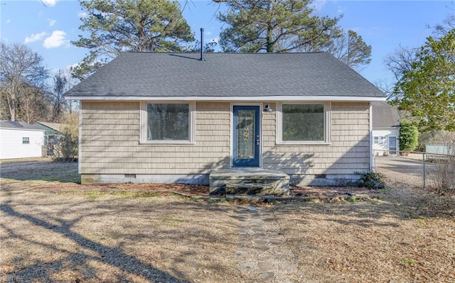 view of bungalow-style house