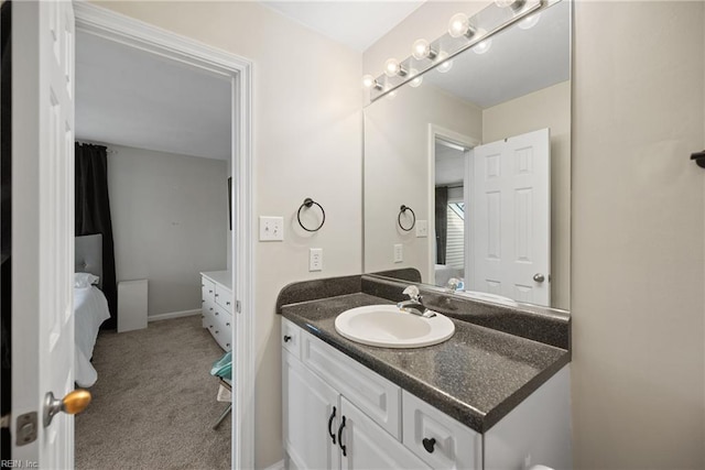 bathroom with vanity