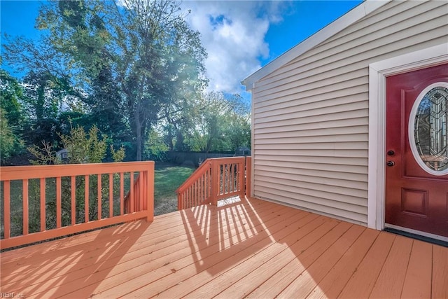 view of wooden terrace