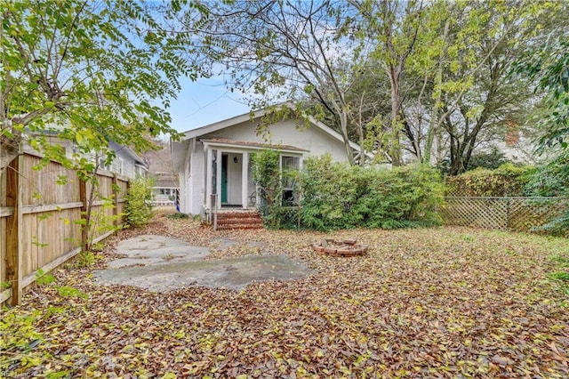 view of rear view of property