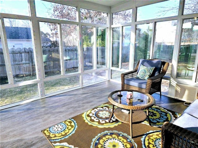 sunroom / solarium with a wealth of natural light