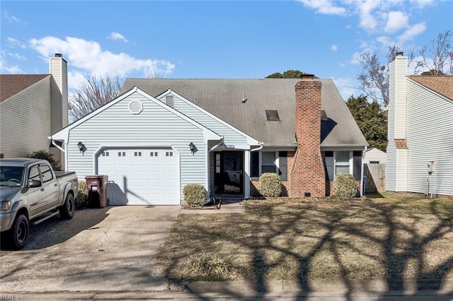 view of front of house featuring a garage