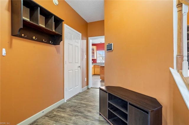 interior space featuring hardwood / wood-style floors