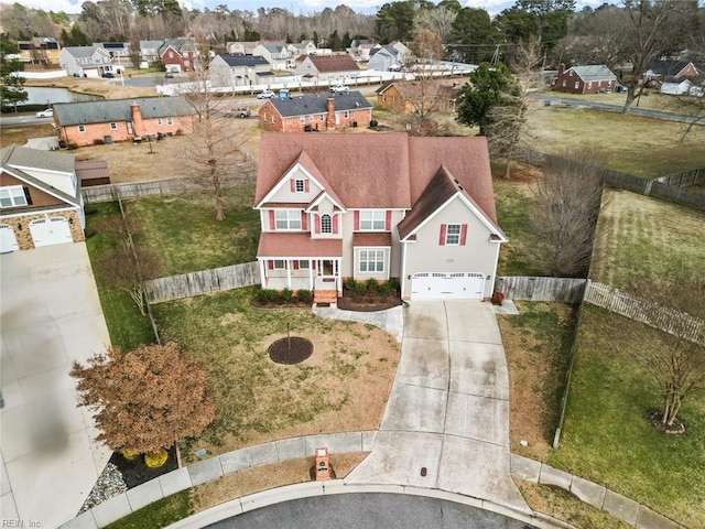 birds eye view of property