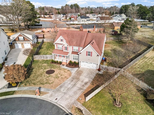 birds eye view of property