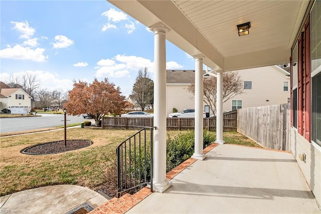 view of patio / terrace featuring a porch