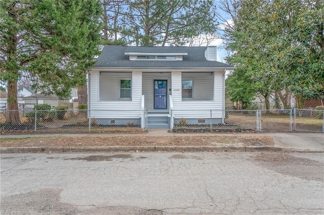 bungalow-style home featuring covered porch