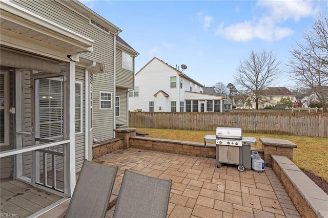 view of patio / terrace with area for grilling