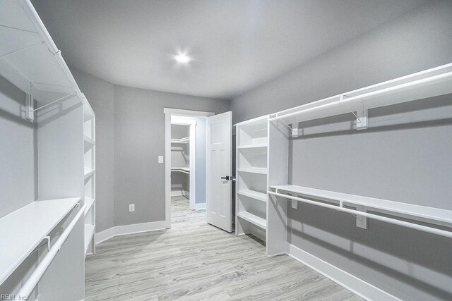 1829 Broadstreet Rd, Hampton, VA 23666 - walk in closet featuring light wood-type flooring