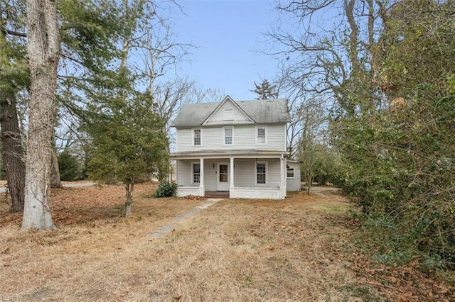 view of front of house with a porch