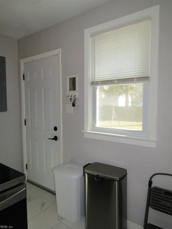 view of laundry area