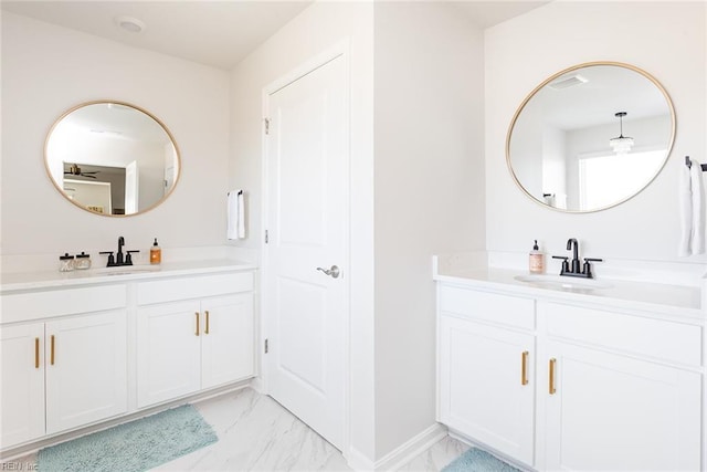 bathroom with vanity