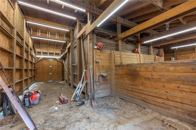 view of horse barn