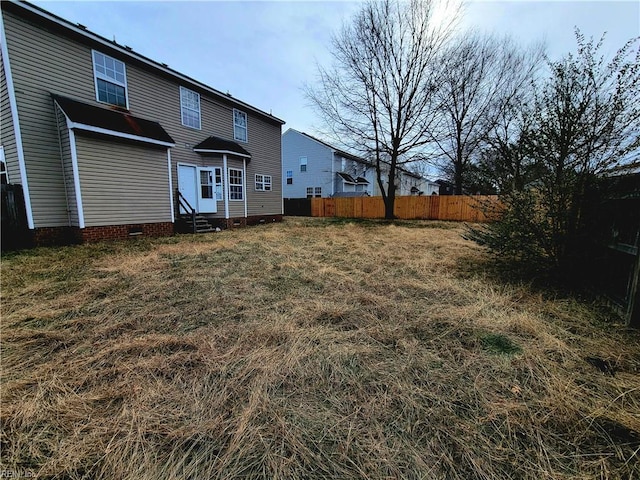 view of rear view of property