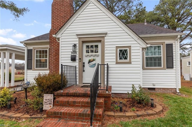 view of bungalow-style house