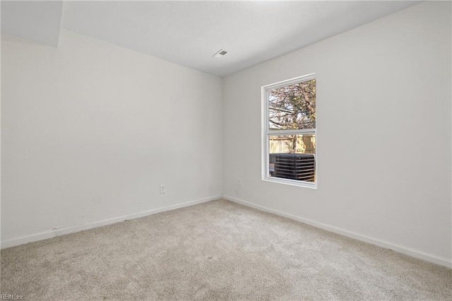 view of carpeted empty room