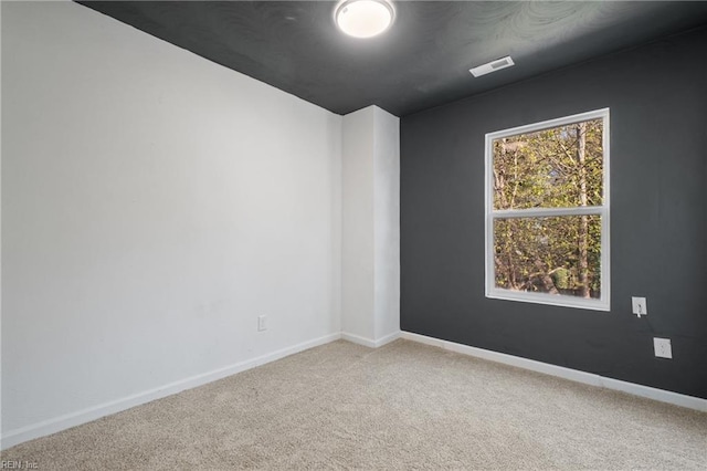 view of carpeted empty room