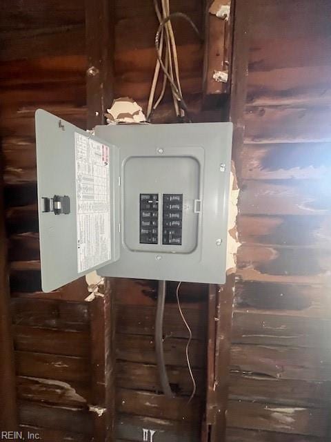 utility room with electric panel