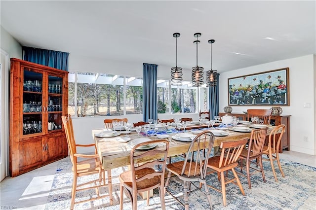 view of dining room