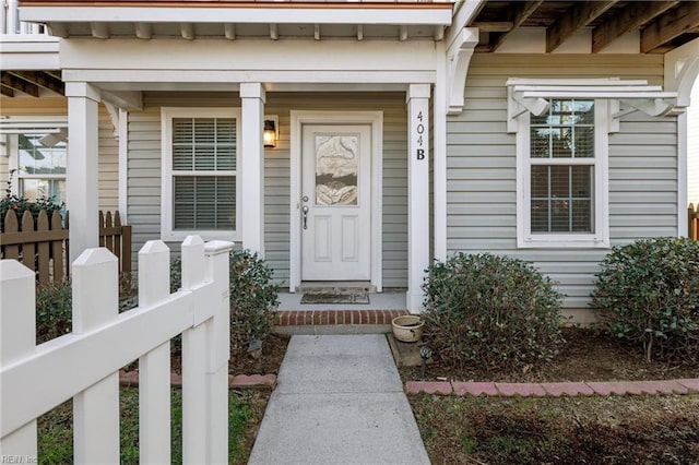 view of entrance to property