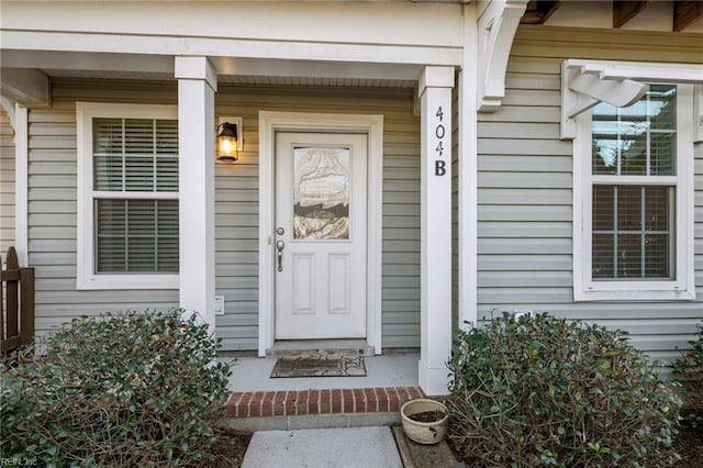 view of property entrance