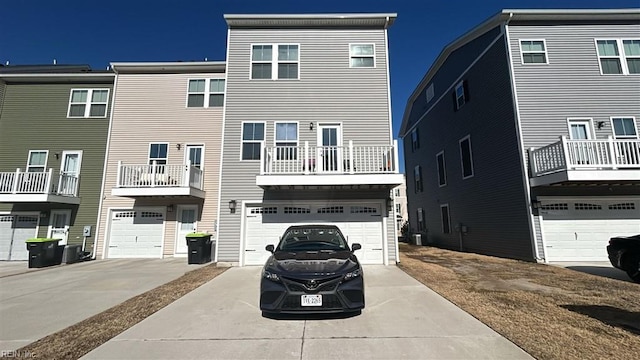 rear view of property with central air condition unit