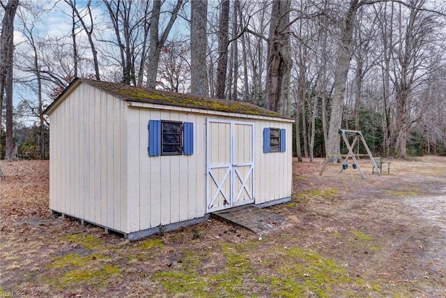 view of outbuilding