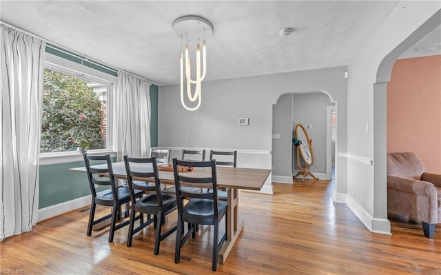 dining room featuring hardwood / wood-style floors