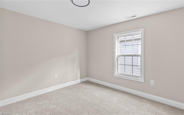 view of carpeted empty room