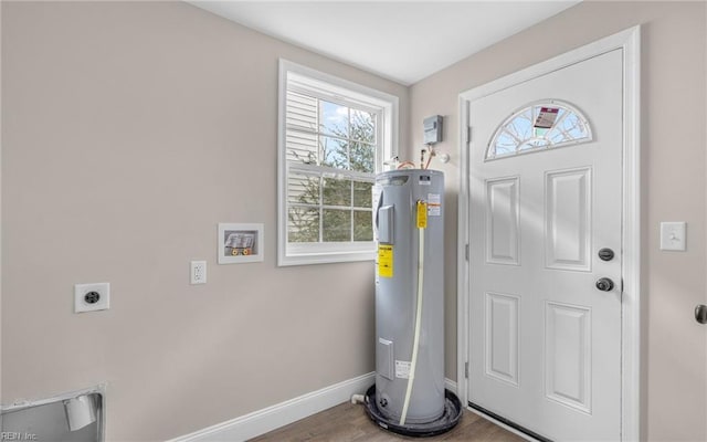 interior space with water heater