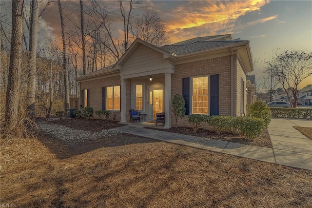 view of front of property featuring central AC unit