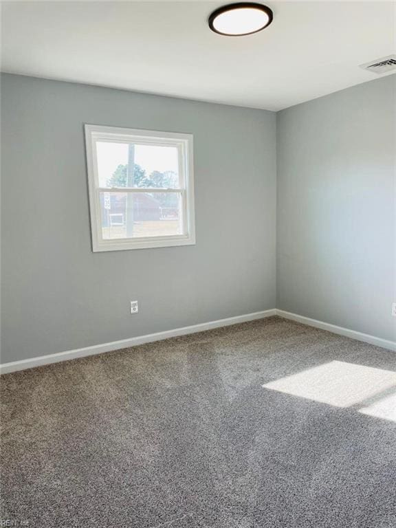 view of carpeted empty room