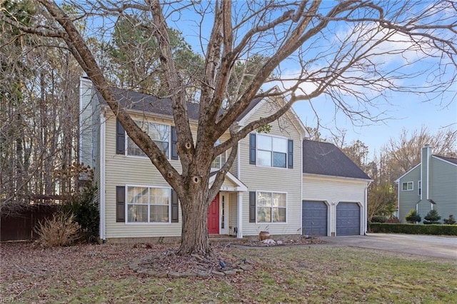 view of front of home featuring a garage