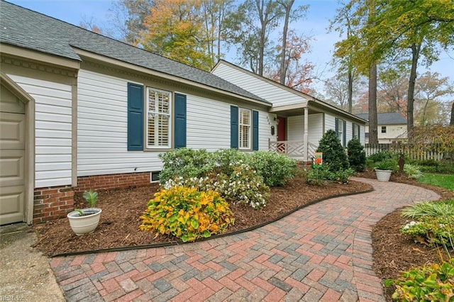 view of front of home