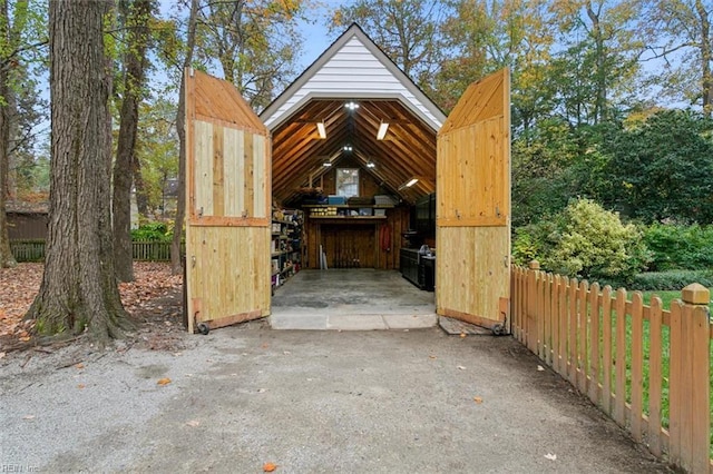 view of outbuilding