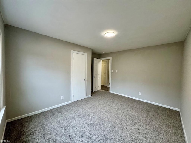 view of carpeted empty room