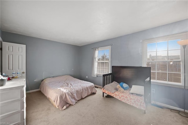 bedroom with carpet flooring