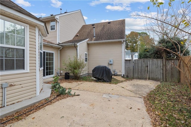 back of house featuring a patio area