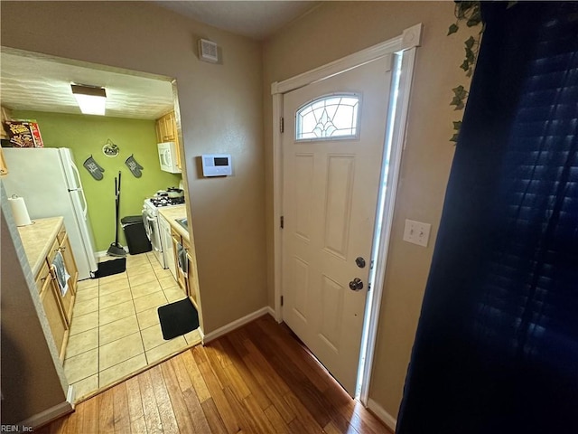 interior space featuring light hardwood / wood-style floors