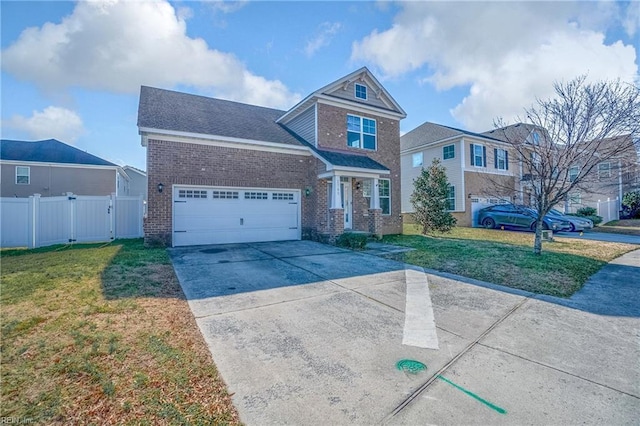 view of front of house with a front yard