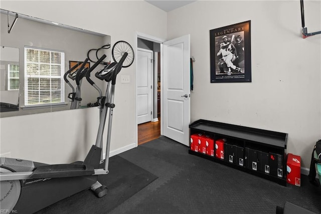 view of workout area