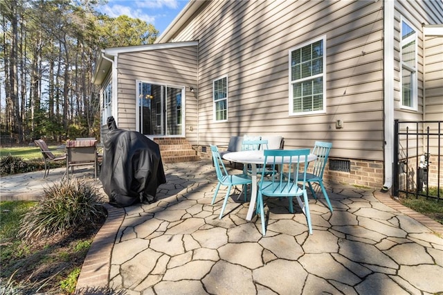 view of patio / terrace with grilling area