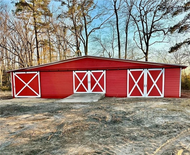 view of outdoor structure