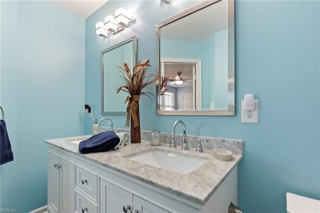 bathroom with vanity